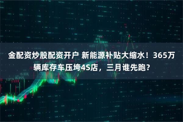 金配资炒股配资开户 新能源补贴大缩水！365万辆库存车压垮4S店，三月谁先跑？